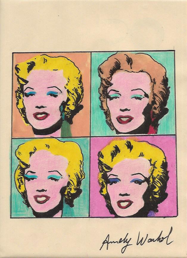 Signed Andy Warhol Mixed Media on Paper: Signed Andy Warhol Mixed Media on Paper. Approx Size: 11 3/4 x 8 1/2 inches. NY Collector. No Coa or Documents .Sold as is to the manner or style of the artist, Good Condition, See photos