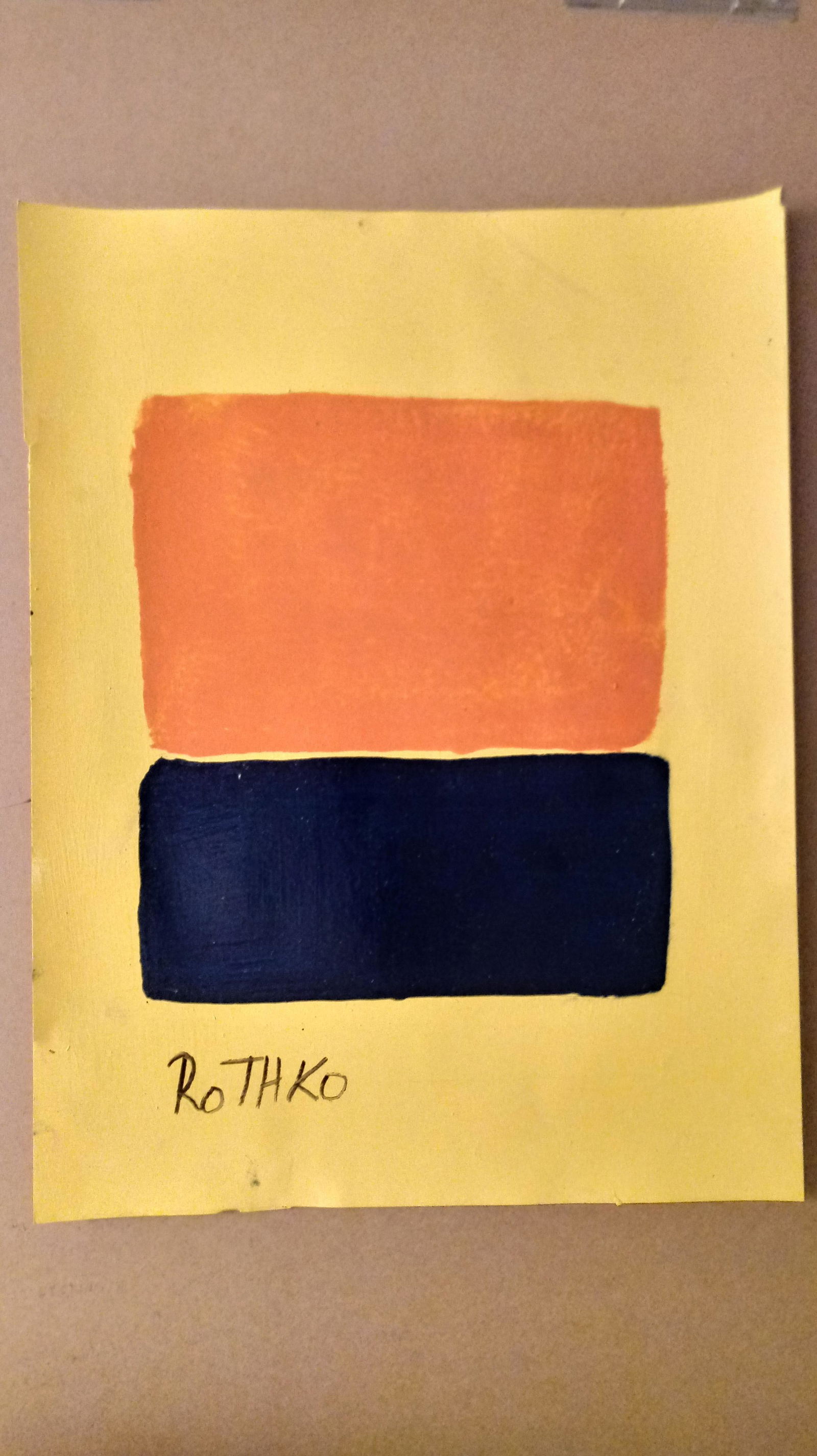 Mark Rothko Mixed Media on Paper (1 of 1)