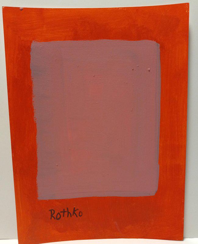 Mark Rothko Mixed Media on Paper. (1 of 2)