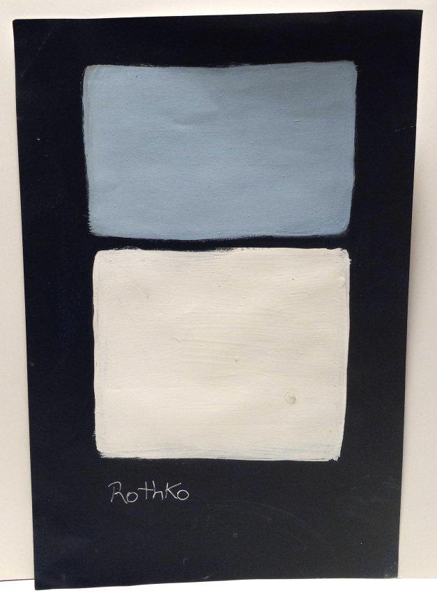 Mark Rothko Mixed Media on Paper.: Mark Rothko Mixed Media on Paper. Approx Size: 18 x 12 inches. Stamp on verso.Provenance: NY Collector.Sold as is, Good Condition, See photos.Mark Rothko, born Markus Yakovlevich Rothkowitz, was an Am