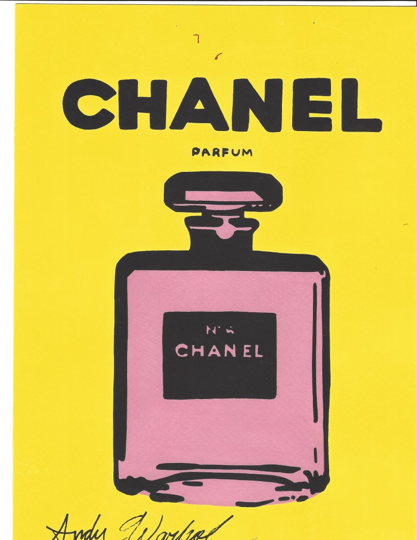 Signed Andy Warhol Mixed Media on Paper (1 of 2)