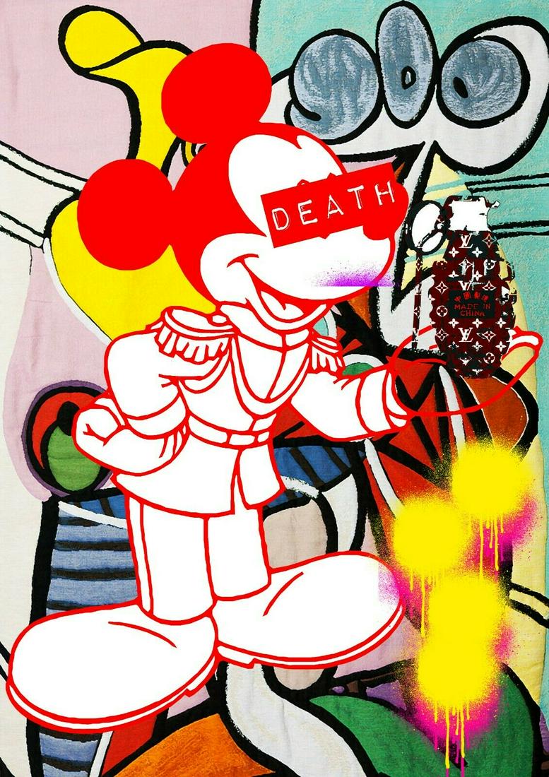 LARGE Signed Graffiti Pop Art Print: LARGE Signed Graffiti Pop Art Print Death NYC Ltd Ed size:12 x 17.Paper: Fine art 300 gsm paper.Certificate of Authenticity signed by DEATH NYC Collection.WE OFFER IN-HOUSE SHIPPING VIA USPS PRIORITY 