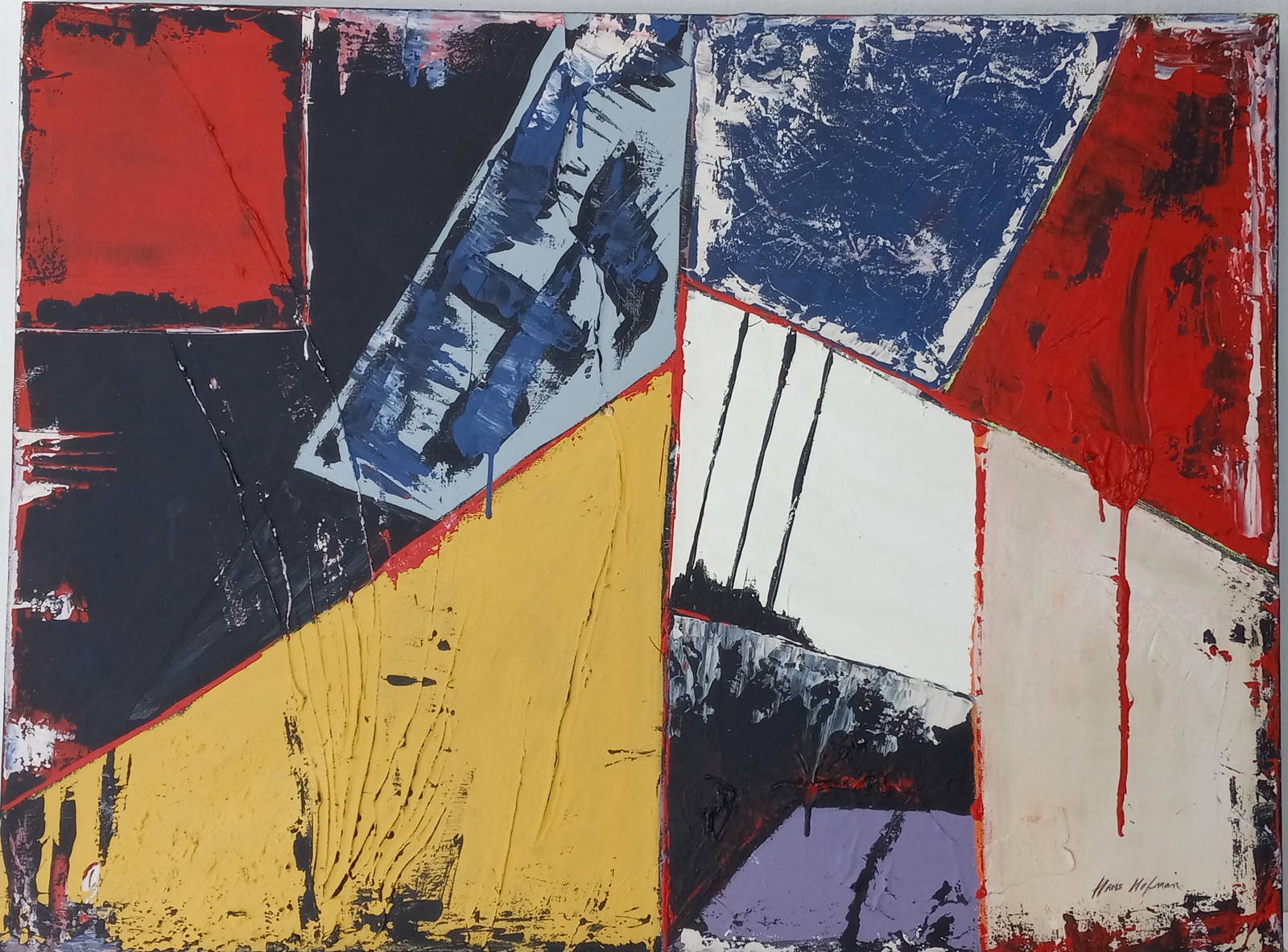 Buy Large Painting On Canvas Signed Hofmann (after Artist) Royal