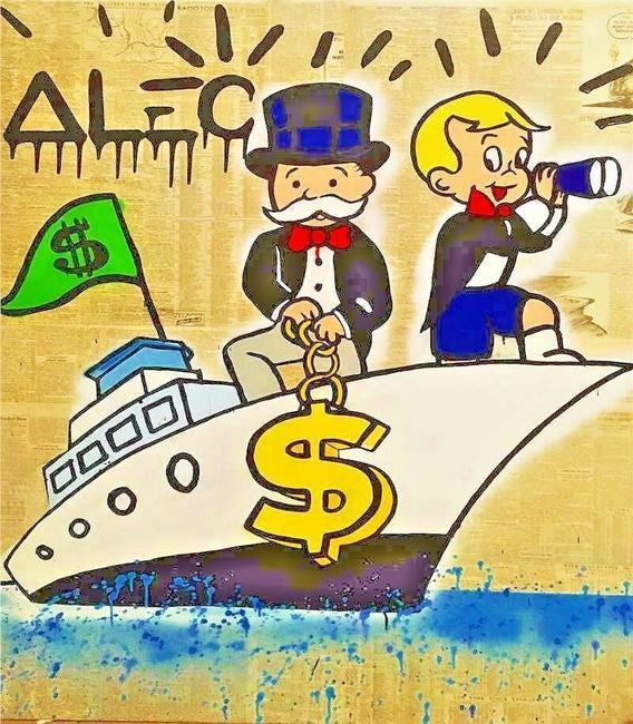 Alec monopoly Print on Canvas. After (artist) (1 of 1)
