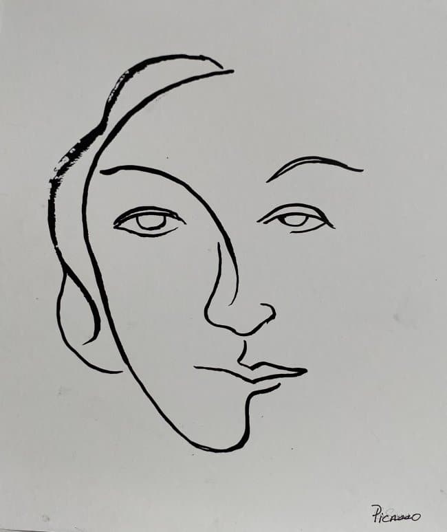 Pablo Picasso Mixed Media Drawing on Paper After (artist) (1 of 1)