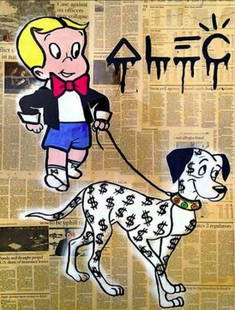 Alec Monopoly Print on Canvas After (artist): Alec monopoly Print on Canvas. After (artist). Size: 32 x 24 inches. Good Condition. We pack & Ship for you. We take care of the shipping services in house. It will be packed carefully in heavy-weight