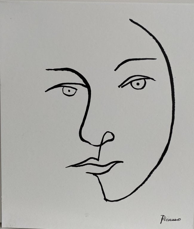 Pablo Picasso Mixed Media Drawing on Paper After (artist) (1 of 1)