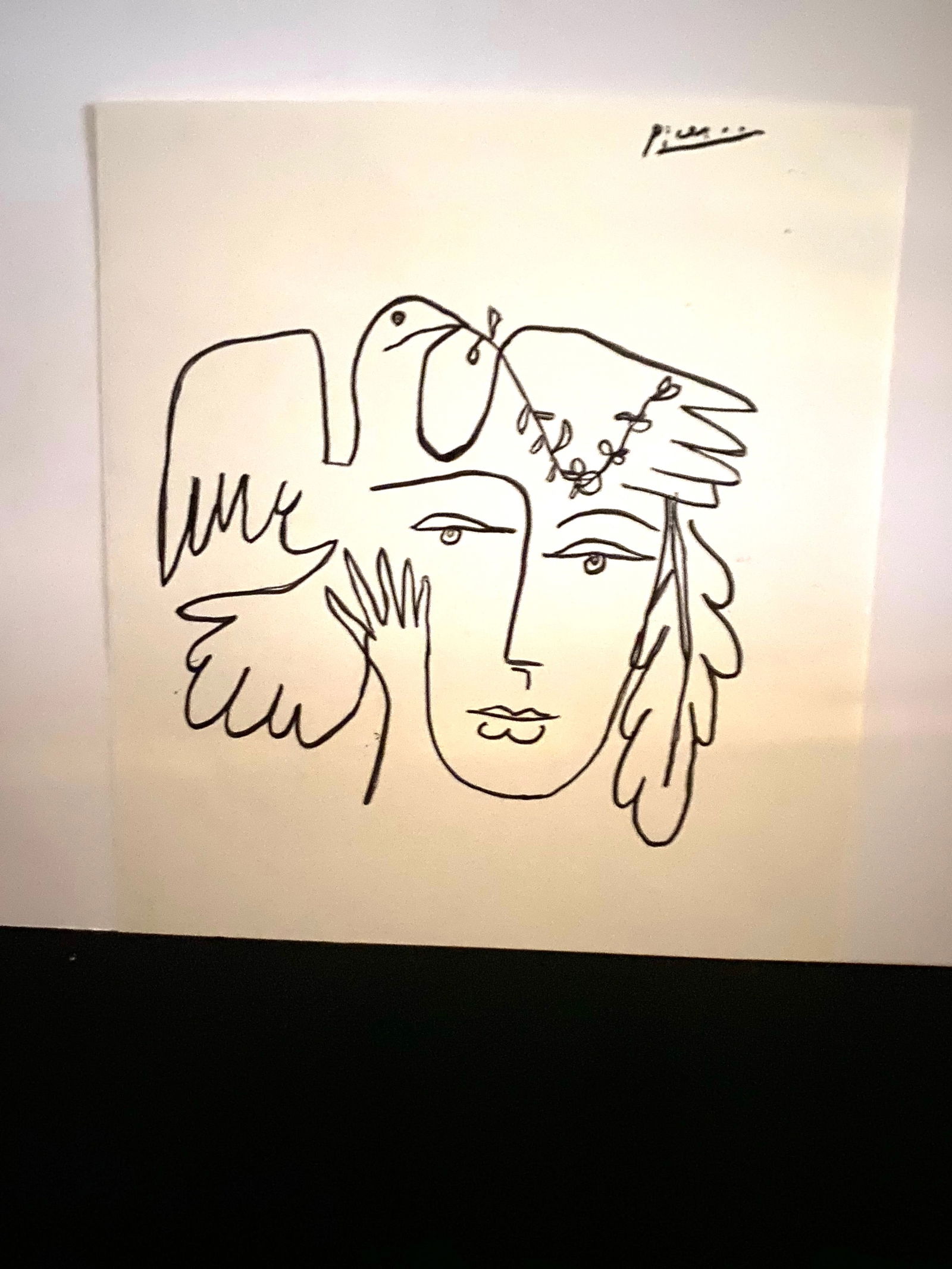 Pablo Picasso Ink Drawing on Paper (After Artist) (1 of 1)