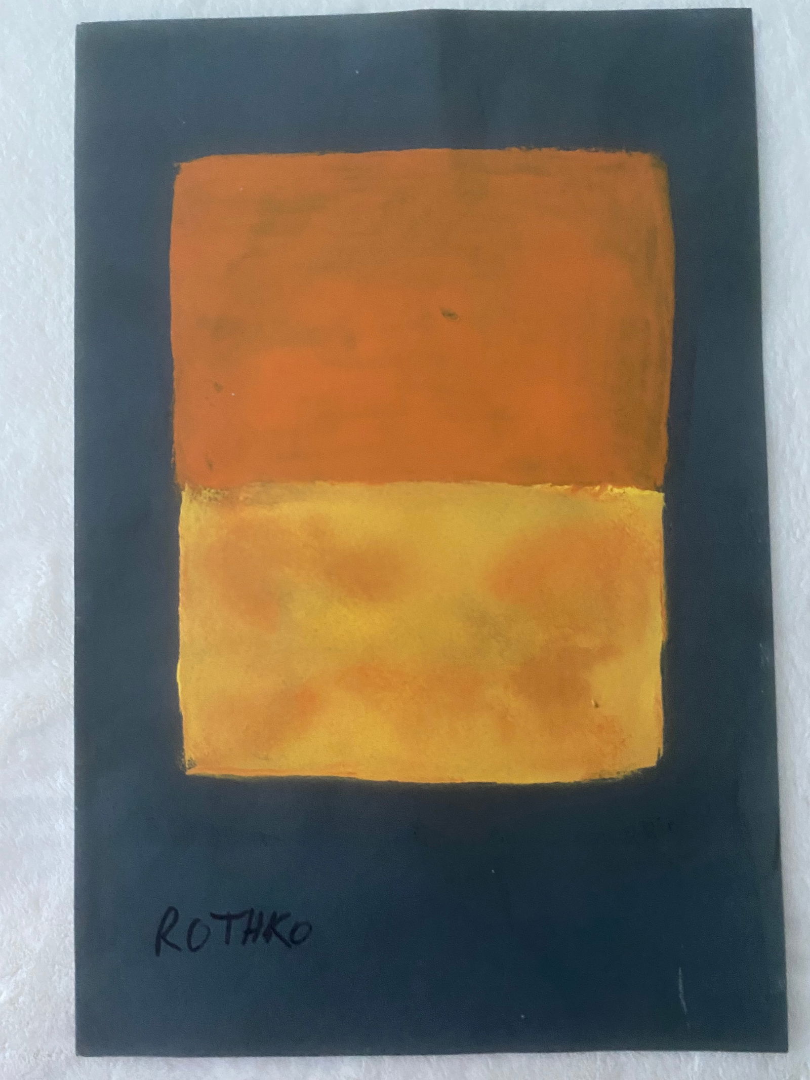 Abstract Painting  Mark Rothko Modern Art on thick Paper (after Artist) (1 of 2)