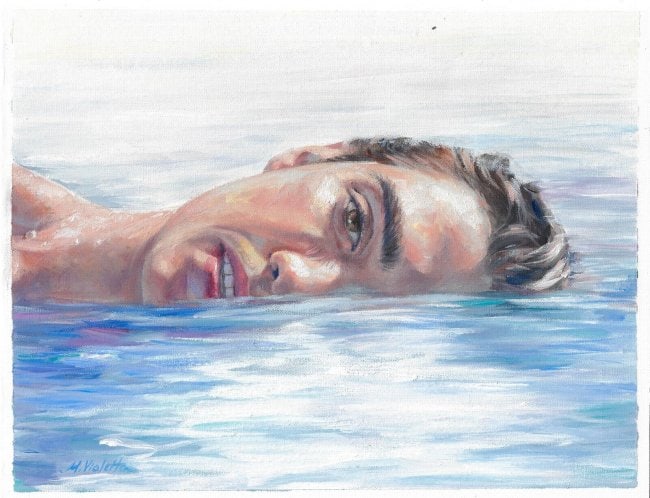 Painting  Art oil modernism male portrait (1 of 1)