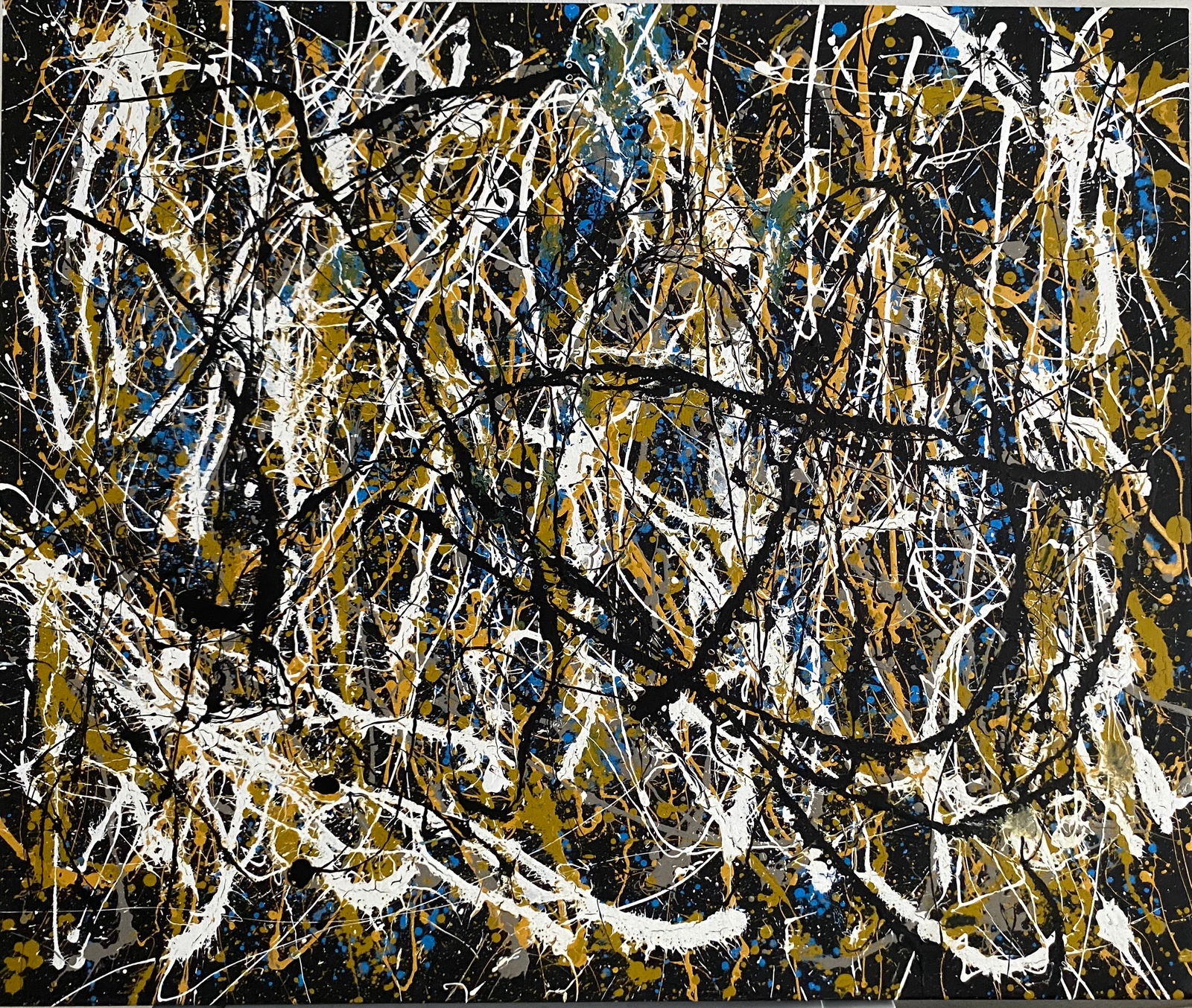 JACKSON POLLOCK PAINTING ON CANVAS (1 of 4)