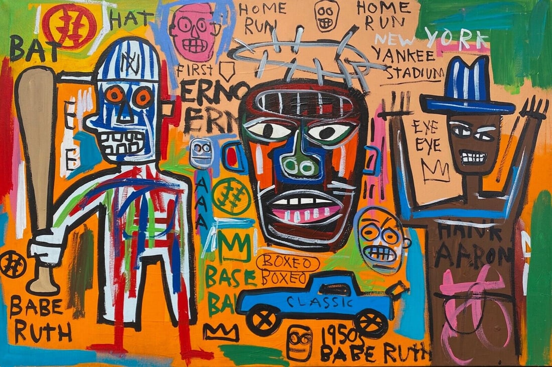 Jean Michel Basquiat painting on Canvas (1 of 11)