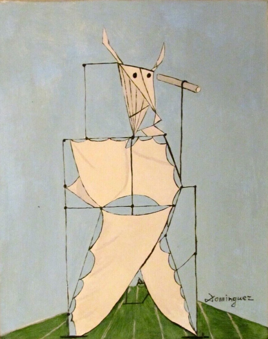 Abstract Canvas  Oskar Dominguez, Modern Art 20th Century(After Artist) (1 of 4)