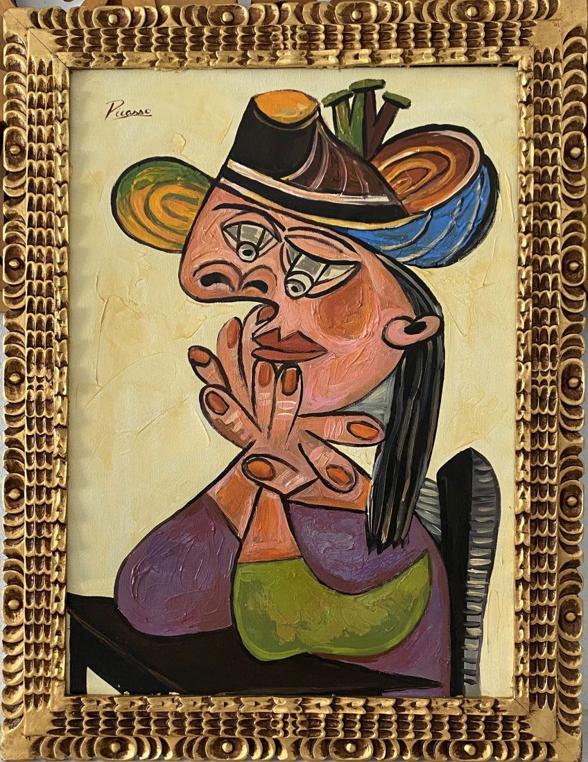 Pablo Picasso  Painting on Canvas Framed (After artist) (1 of 5)