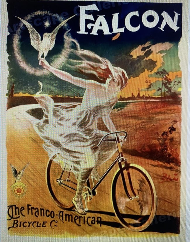 1890 The Falcon Bicycle  Art Print (1 of 2)
