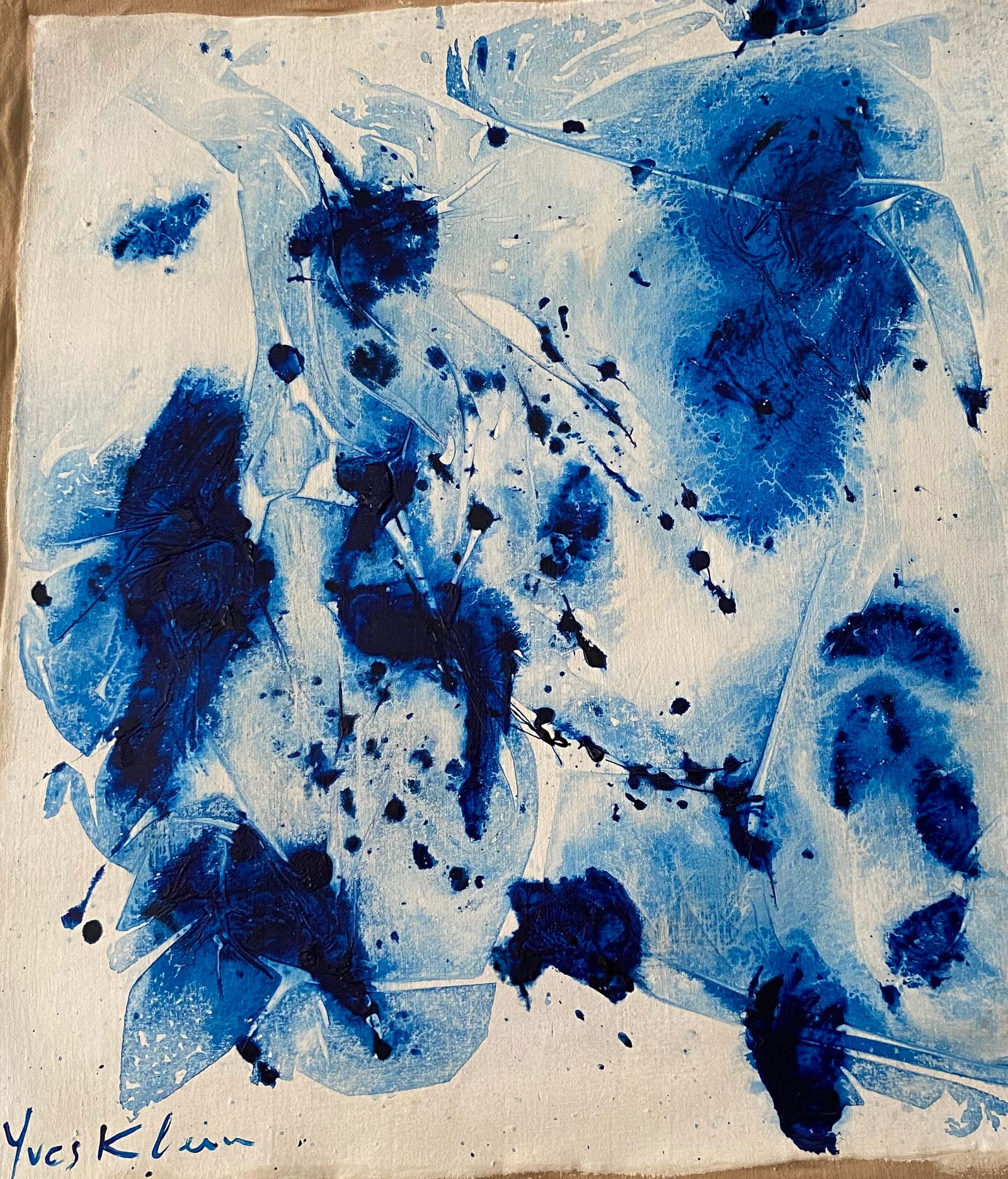 Vintage Abstract Canvas Yves Klein Modern Art 20th Century (1 of 3)