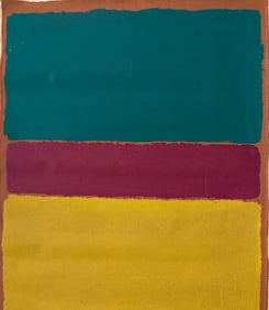 Abstract Painting on Canvas , Modern Art 20th Century