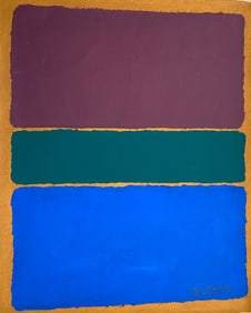 Abstract Painting on Canvas , Modern Art 20th Century