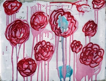 Abstract Painting on Canvas -Cy Twombly