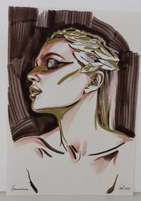 Art Drawing Pastel female