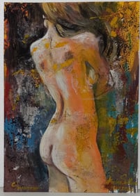 Painting art female portrait