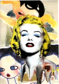 LARGE Signed Graffiti Pop Art Print Death NYC