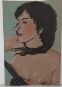 Figurative Art, Modernismoriginal drawing pastel female nude realism