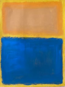 Abstract Painting on Canvas , Modern Art 20th Century.