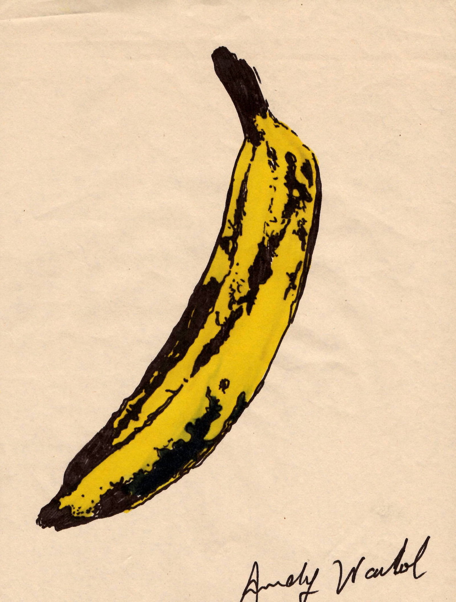 Andy Warhol Mixed Media on Paper.: Andy Warhol Mixed Media on Paper. On verso, also stamp. Approx Size: 11 3/4 x 8 1/2 inches. All lots that do not carry established documented provenance nor any past record of auction history record a