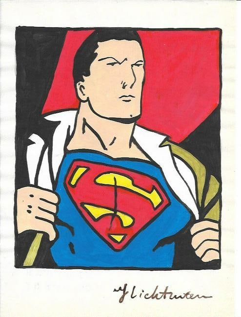 Mixed Media on Paper Roy Lichtenstein: Mixed Media on Paper Roy Lichtenstein. Size: 8 1/4 x 11 3/4.It is being sold in the manner or style of the artist.Good Condition See Photos.We pack & Ship for you. We take care of the shipping service