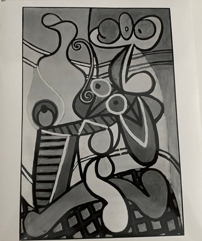 1931 Press Photo "Still Life on a Pedestal Table" Painting by Pablo Picasso (1 of 1)