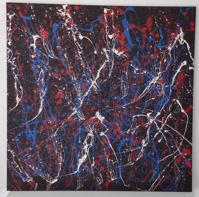 XXL Jackson Pollock Abstract Painting on Canvas (After artist) (1 of 3)