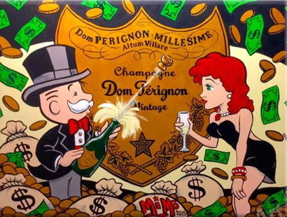 Alec monopoly Print on Canvas: Alec monopoly Print on Canvas.Not Stretched. Size: 30 x 20 inches. Good Condition. We pack & Ship for you. We take care of the shipping services in house. It will be packed carefully in heavy-weight t