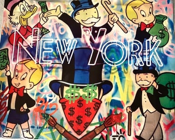 Alec Monopoly NY Fine Art Print on Canvas