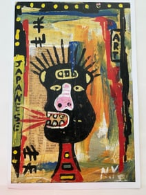 Jean Basquiat Print On Paper.