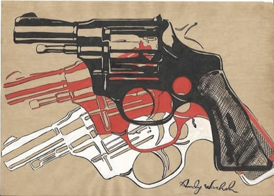 Andy Warhol  Drawing, Stamp on Verso