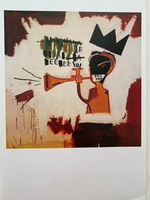 Jean Basquiat Print On Paper.