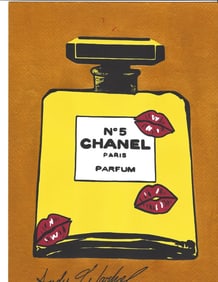 Andy Warhol Mixed Media on Paper. On verso