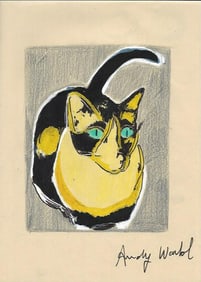 Andy Warhol Mixed Media on Paper