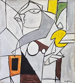 Vintage Abstract Painting Modern Art  A. Gorky