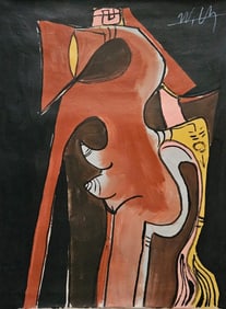 Wifredo Lam, Modern Old 20th Century Art oil Painting on Canvas