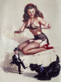 Elvgren Print on Canvas