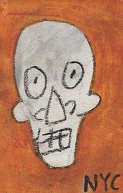 JMB  - SAMO - SMALL PAINTING POSTCARD. (after Artist)