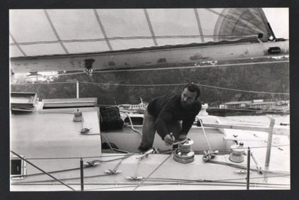 B&W Vtg -Photo. 1970s Pen Duck V Ocean Yacht Racing