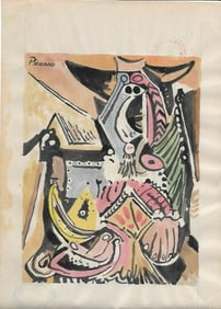 Pablo Picasso Mixed Media on Paper (after artist)