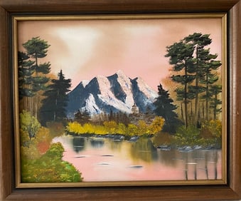 Landscaping Mountain Painting on Canvas