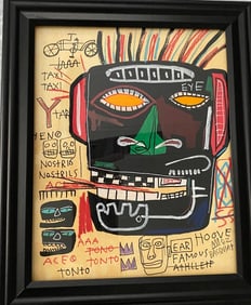 Basquiat Painting on Paper