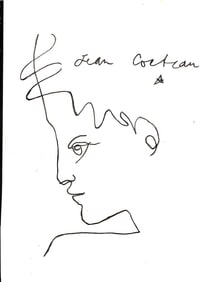 Jean Cocteau Fine Art drawing/print Ink on Paper