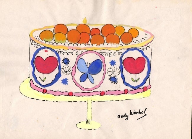 Andy Warhol Mixed Media on Paper: Andy Warhol Mixed Media on Paper. On verso, also stamp. Approx Size: 11 3/4 x 8 1/2 inches. All lots that do not carry established documented provenance nor any past record of auction history record a