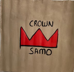 Jean Basquiat "Samo" Painting on Canvas